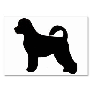 Portugese Water Hund Silhouette.png Tischnummer