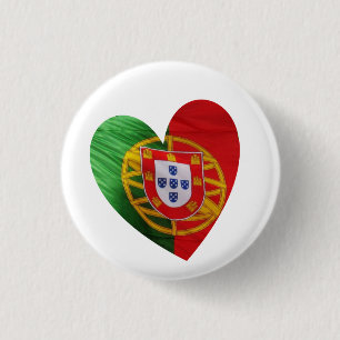Portugiese: Flagge u. Herz Button