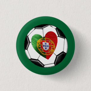 Portugiese: Flagge u. Herz Button