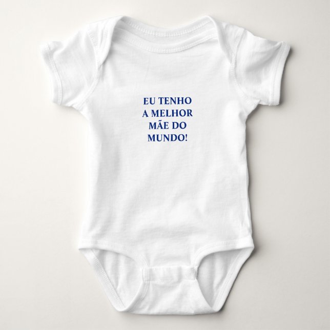 Portugiese "Mãe" Babybodysuit Baby Strampler (Vorderseite)