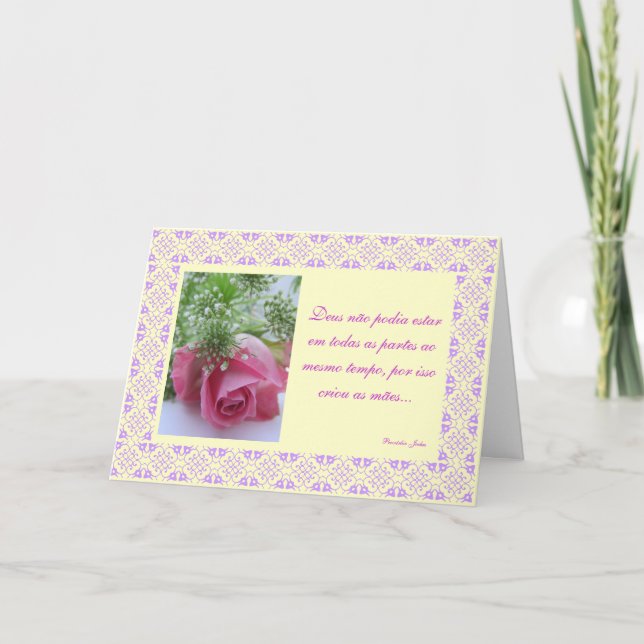 Portugiese: Mütter/Mães Karte (Vorderseite)