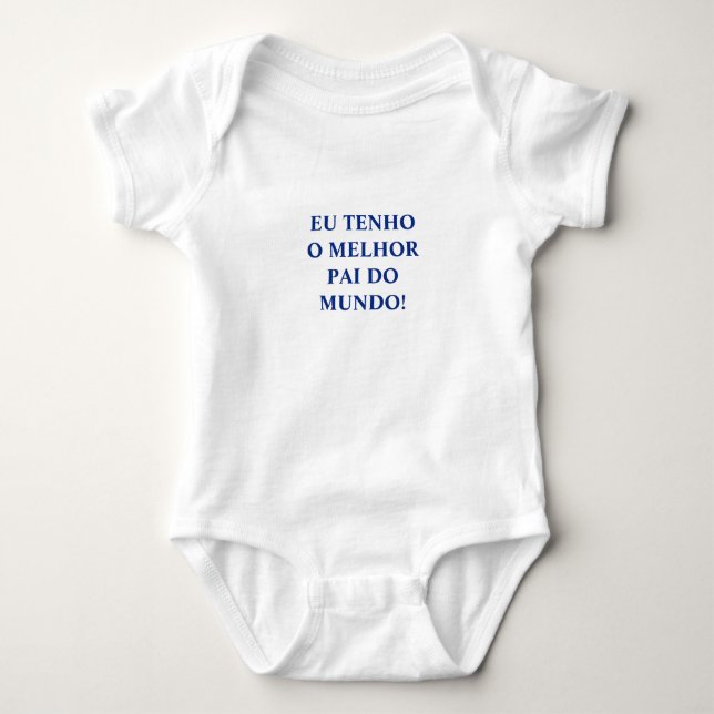 Portugiese "Pai" Babybodysuit Baby Strampler (Vorderseite)