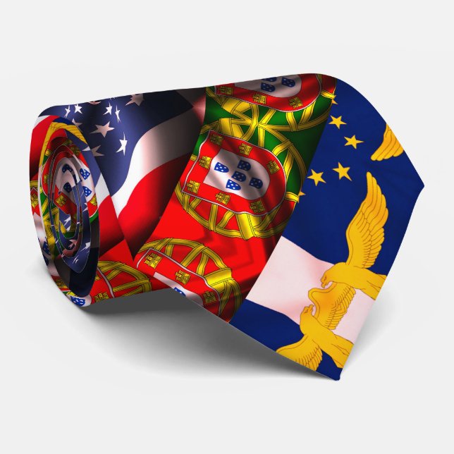 Portugiesisch-amerikanische Designs Krawatte (Gerollt)
