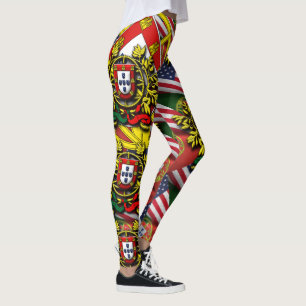 Portugiesisch-amerikanische Entwürfe Leggings