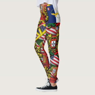 Portugiesisch-amerikanische Entwürfe Leggings