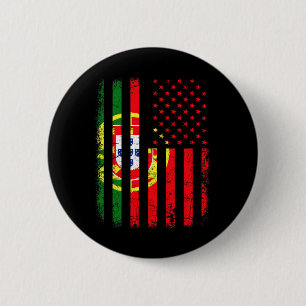 Portugiesisch Amerikanische Flagge Portugal Amerik Button