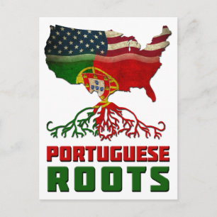 Portugiesisch-Amerikanische Wurzeln Postkarte