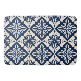 Portugiesisch Azulejo Blue und White Badematte