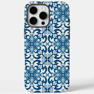 Portugiesisch Azulejo Lilie Style Pattern iPhone 16 Pro Max Hülle
