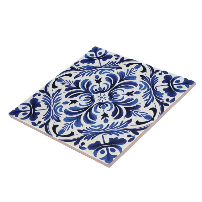 Portugiesisch Azulejo Pattern Fliese (Seite)