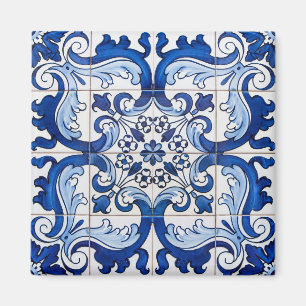 Portugiesisch Azulejo Tiles Pattern Magnet