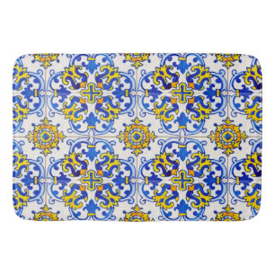 Portugiesisch Azulejo Traditionelle Fliesen auf Badematte