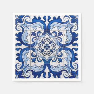 Portugiesisch Azulejo Vintag Serviette