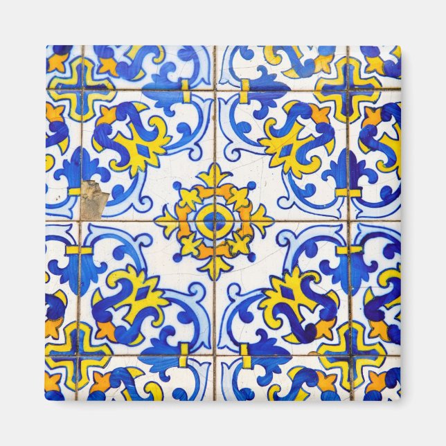 Portugiesisch Azulejos Keramik Tile Magnet (Vorne)