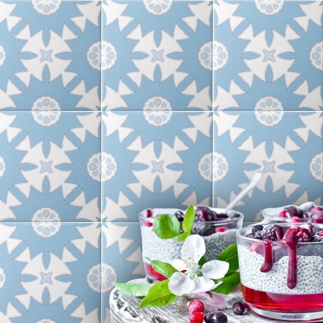 Portugiesisch Azulejos leicht blau und weiß geomet Fliese (Von Creator hochgeladen)