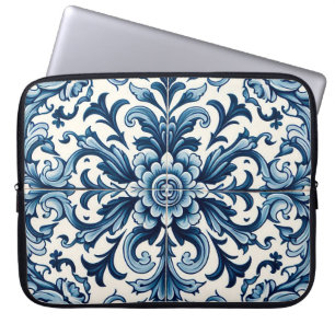 Portugiesisch-blaue Fliese Laptopschutzhülle