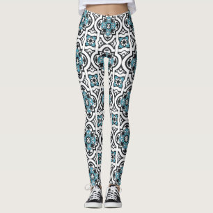 Portugiesisch-blaue Fliese Leggings