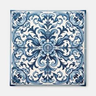 Portugiesisch-blaue Fliese Magnet