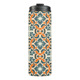Portugiesisch-blaue Fliese Thermosbecher