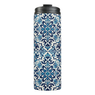 Portugiesisch-blaue Fliese Thermosbecher