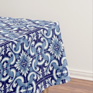 Portugiesisch-blaue Fliese Tischdecke