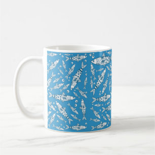 Portugiesisch Lissabon Sardines Pattern Azulejos B Kaffeetasse