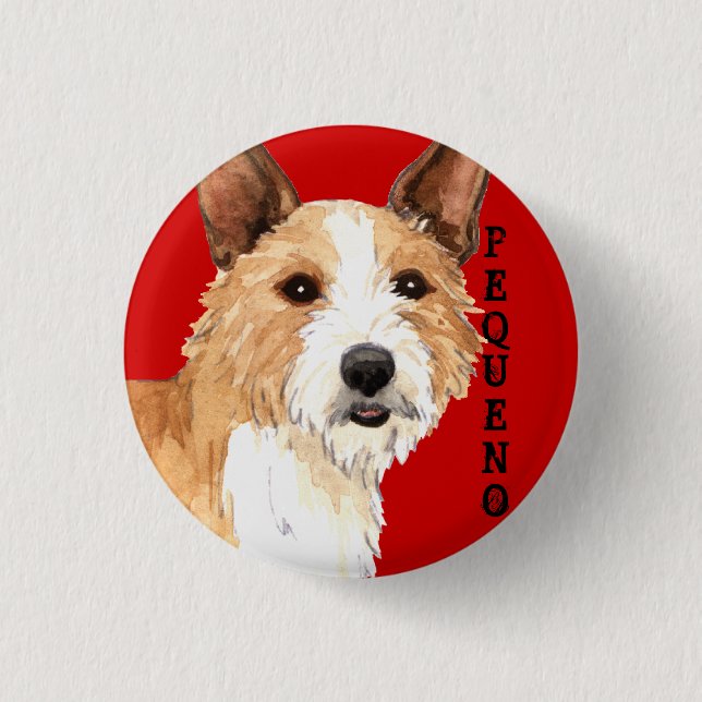 Portugiesisch Podengo Pequeno Button (Vorderseite)