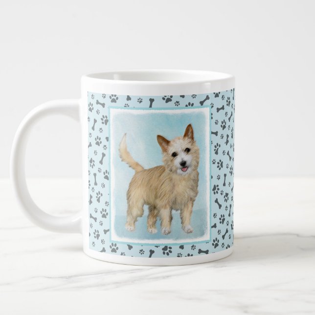 Portugiesisch Podengo Pequeno Malerei - Originelle Jumbo-Tasse (Links)