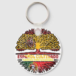 Portugiesisch Portugal Spanien Fahne für Baumhirte Schlüsselanhänger