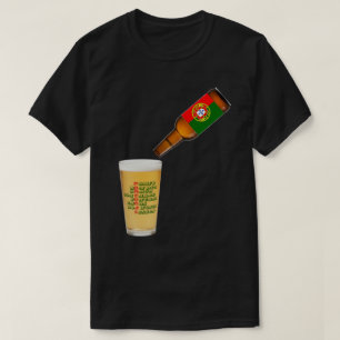 Portugiesisch Portugal Trinken Team Geschenk für P T-Shirt