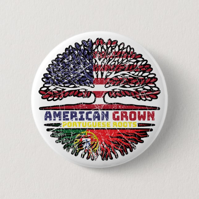 Portugiesisch Portugal USA USA Vereinigte Staaten Button (Vorderseite)