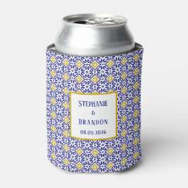 Portugiesisch Tiles Blue Mediterranean Wedding Dosenkühler
