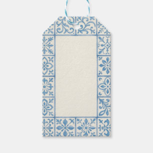 Portugiesische Azulejo-Fliese blaue stationäre Ges Geschenkanhänger