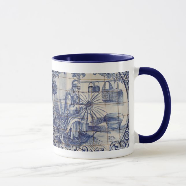 Portugiesische azulejo Fliesen Tasse (Rechts)