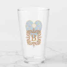 Portugiesische Azulejo-Herz-Glas-Tasse 