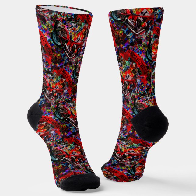 Portugiesische Bikemodelle Socken (Gewinkelt)