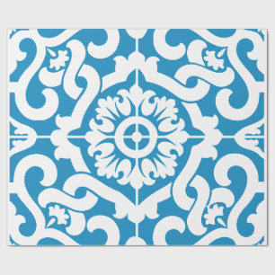 Portugiesische blaue Fliesen 1 Geschenkpapier