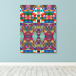 Portugiesische Designs Stretched Canvas Print Leinwanddruck