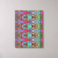 Portugiesische Designs Stretched Canvas Print