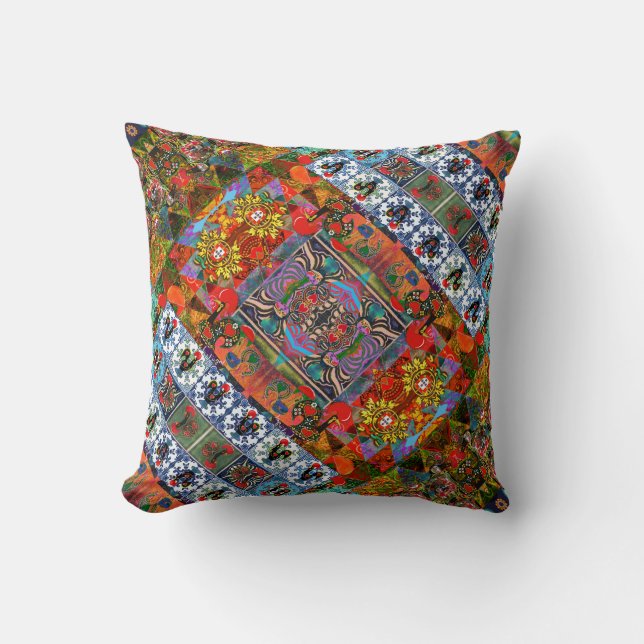 Portugiesische Designs werfen Kissen (Vorderseite)