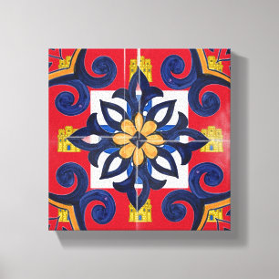 Portugiesische Designs Wood Wall Art Leinwanddruck