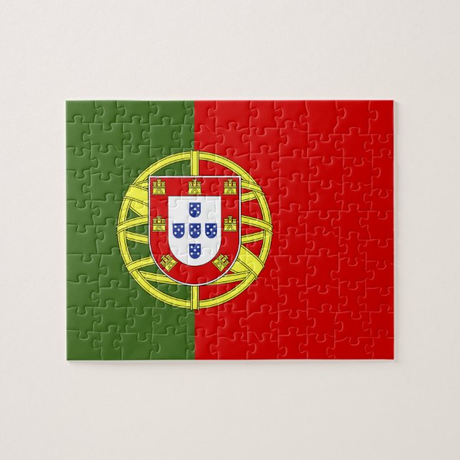 Portugiesische Flagge (Horizontal)