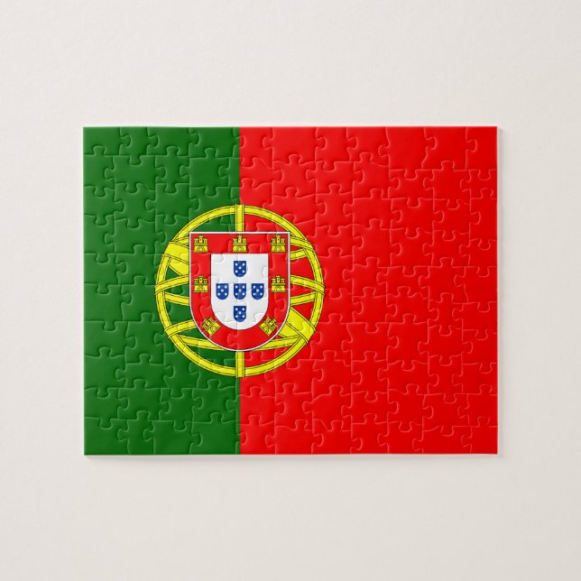Portugiesische Flagge (Horizontal)