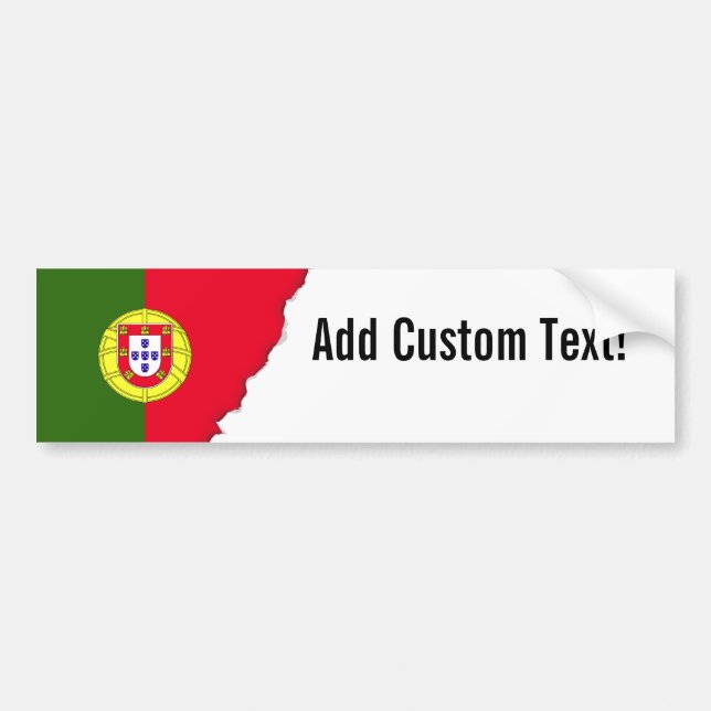 portugiesische Flagge Autoaufkleber (Vorne)