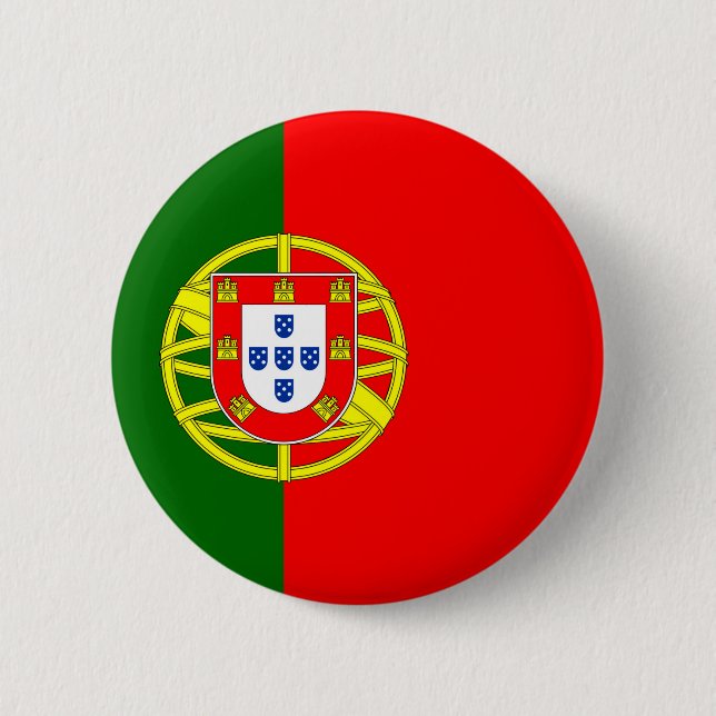 Portugiesische Flagge Button (Vorderseite)