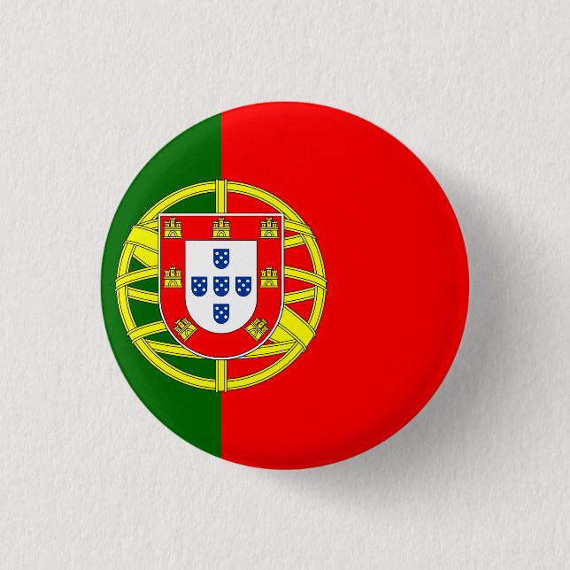 Portugiesische Flagge Button (Vorderseite)