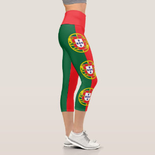 portugiesische Flagge Capri Leggings