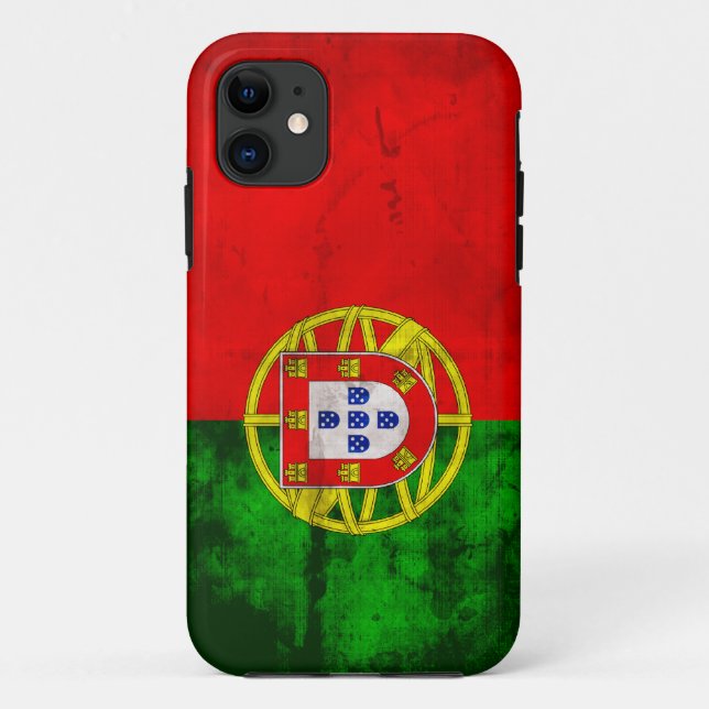 Portugiesische Flagge Case-Mate iPhone Hülle (Rückseite)