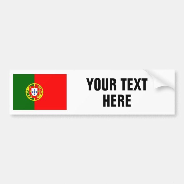 Portugiesische Flagge der Autoaufkleber (Vorne)