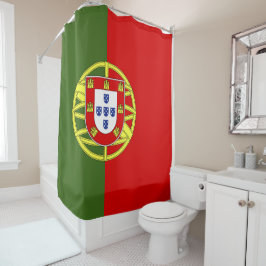 Portugiesische Flagge Duschvorhang